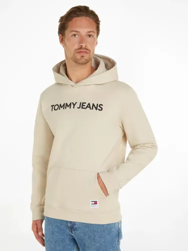 Tommy Hilfiger Tommy Jeans Classic Pullover Hoodie, Light Brown - Light Brown - Male