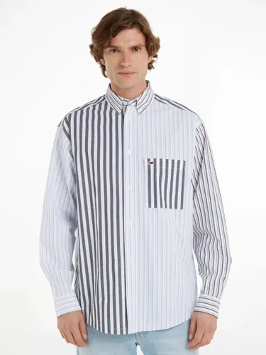 Tommy Hilfiger Tommy Jeans Oversized Corduroy Stripe Shirt, Multi - Multi - Male