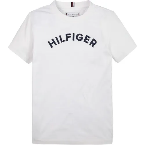 Tommy Hilfiger Tommy Lgo Tee Jn32 - White