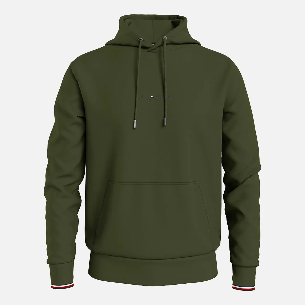 Tommy Hilfiger Tommy Logo Tipped Cotton-Blend Hoodie
