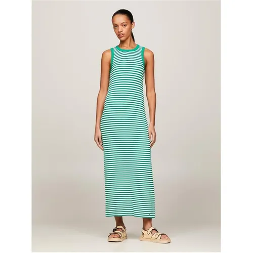 Tommy Hilfiger Tommy Ribbed Midi Ld43 - Green