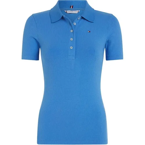 Tommy Hilfiger Tommy Ribbed Polo Ld43 - Blue