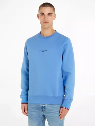 Tommy Hilfiger Tommy Tipped Jumper, Blue - Blue - Male