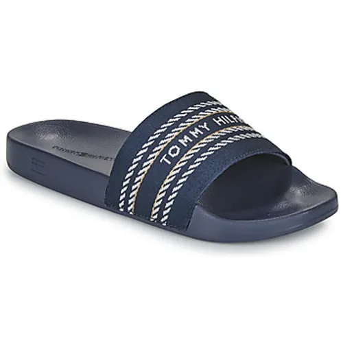 Tommy Hilfiger  TOMMY WEBBING SLIDE  women's Mules / Casual Shoes in Marine
