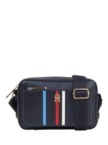 Tommy Hilfiger Top Zip Stripe Detail Camera Bag, Space Blue - Space Blue - Female