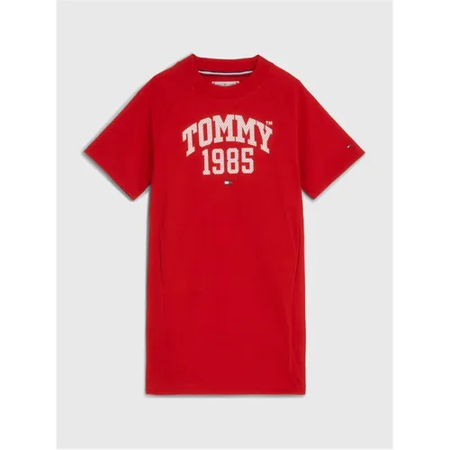 Tommy Hilfiger Varsity T-Shirt Dress - Red