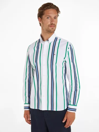 Tommy Hilfiger Vertical Stripe Shirt, White/Multi - White/Multi - Male