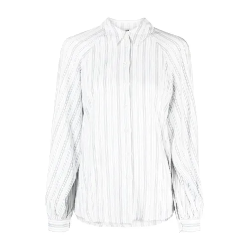 Tommy Hilfiger , Viscose stripe raglan shirt ,White female, Sizes: