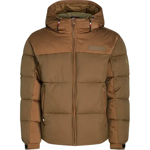 Tommy Hilfiger Warm Hooded New York Puffer Jacket - Brown