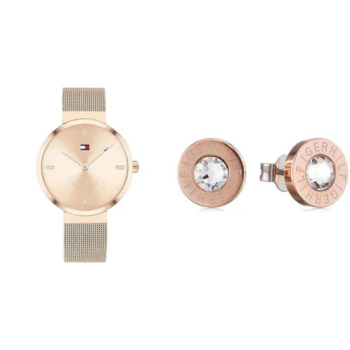 Tommy Hilfiger Watch for Women with Carnation Gold Colored