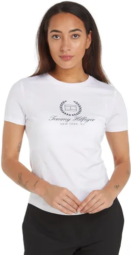 Tommy Hilfiger Women Short-Sleeve T-Shirt Slim Flag Tee