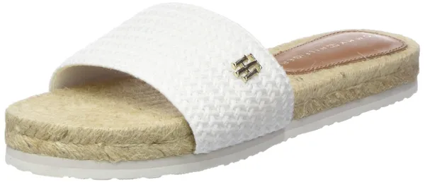 Tommy Hilfiger Women TH Textured Flat Sandal Espadrilles