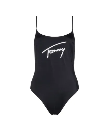 Tommy Hilfiger Womens badpak zwart - Black Polyamide