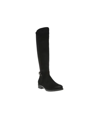 Tommy Hilfiger Womens Buckle High Boots - Black