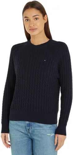 Tommy Hilfiger Women's CO Cable C-NK Sweater WW0WW41142