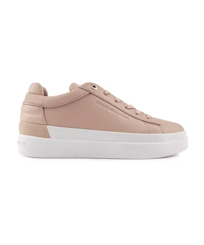 Tommy Hilfiger Womens Elevated Trainers - Natural