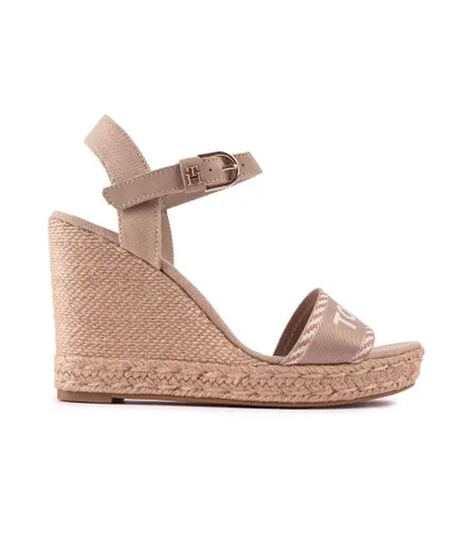 Tommy Hilfiger Womens Essential Espadrille Sandals - Natural Leather