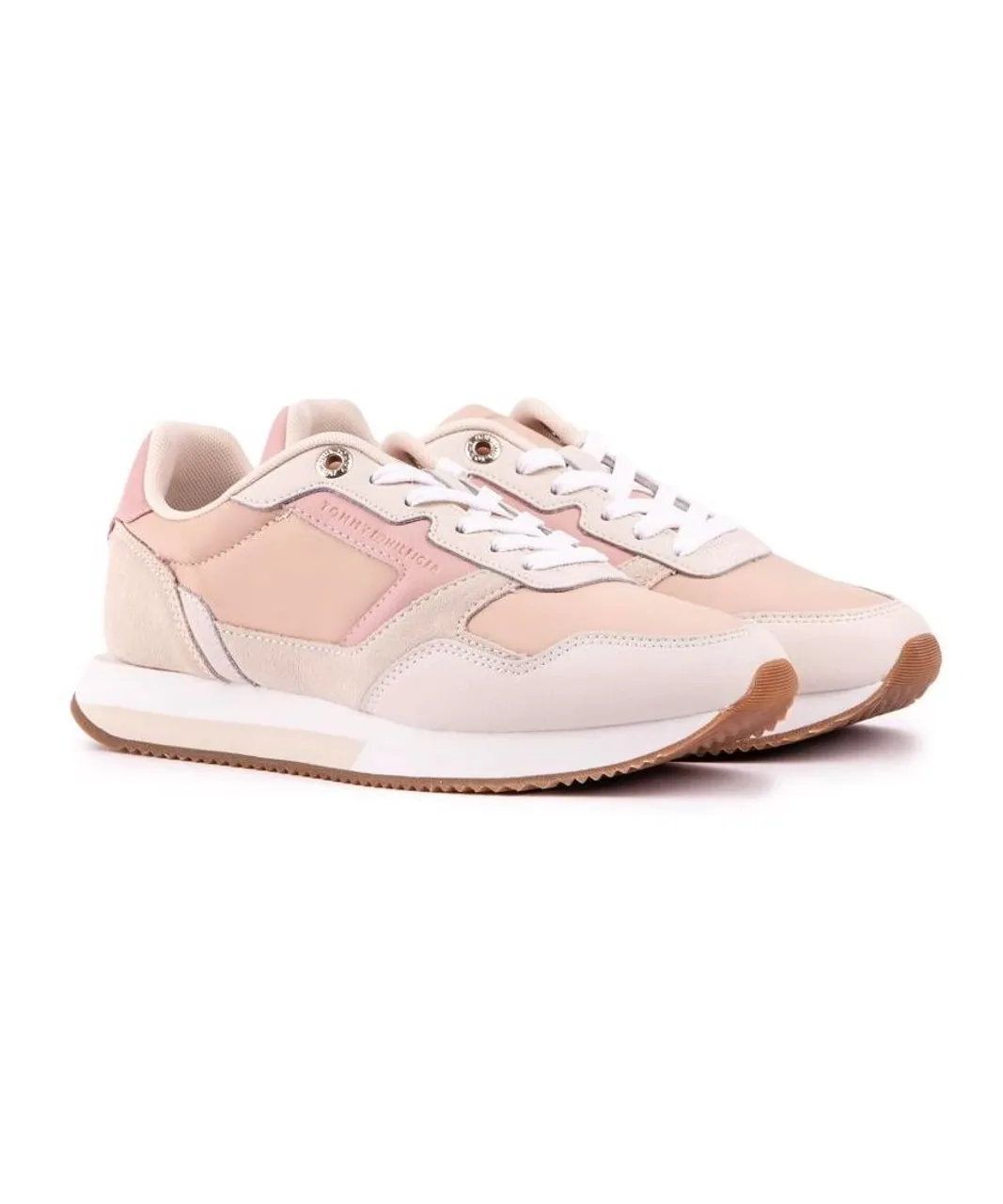 Tommy Hilfiger Womens Essential Runner Trainers - Pink