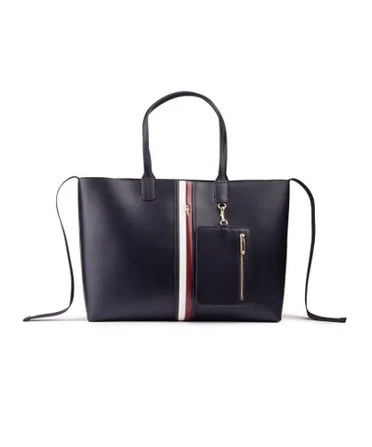 Tommy Hilfiger Womens Identity Handbag - Blue - One Size