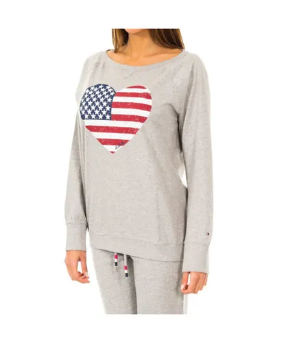 Tommy Hilfiger Womens Long-sleeved crew-neck sweatshirt 1487903371 woman - Grey