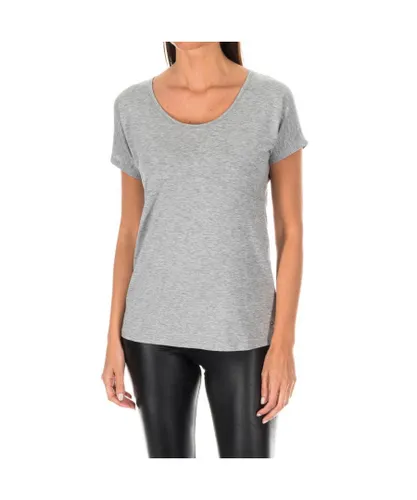 Tommy Hilfiger Womens Short sleeve round neck T-shirt 1487905960 women - Grey Lyocell