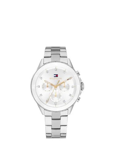 Tommy Hilfiger Women's Sports Luxe Bracelet Strap Watch - Silver/White - Female