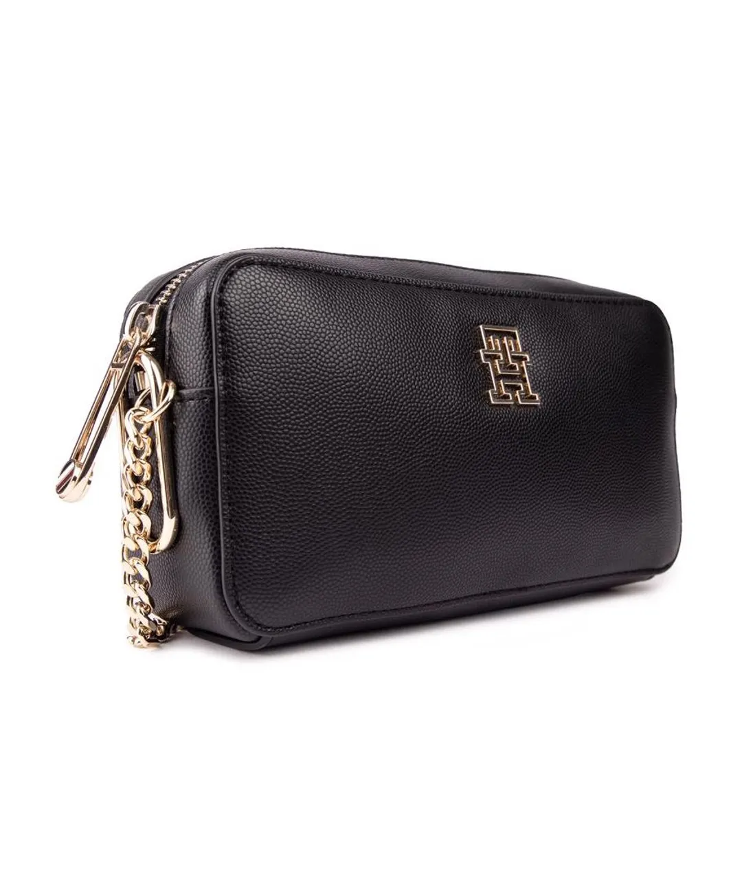 Tommy Hilfiger Womens Timeless Chain Handbag - Black - One Size