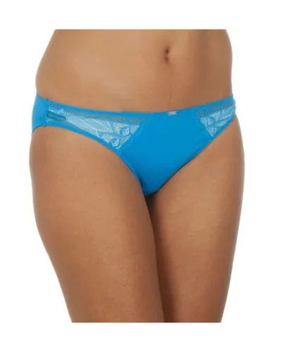 Tommy Hilfiger Womens Transparent lace waist panties 1387902515 women - Blue
