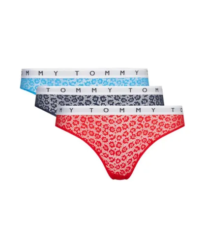 Tommy Hilfiger Womens UW0UW02522 Bikini Brief 3 Pack - Multicolour Elastane