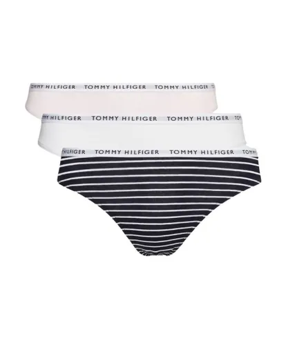 Tommy Hilfiger Womens UW0UW04557 3 Pack Brief - Multicolour