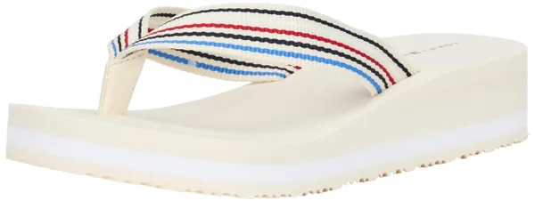 Tommy Hilfiger Women's Wedge Stripes Beach Sandal