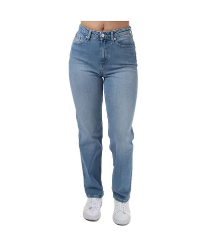 Tommy Hilfiger Womenss High Rise Classic Jeans in Denim - Blue Cotton