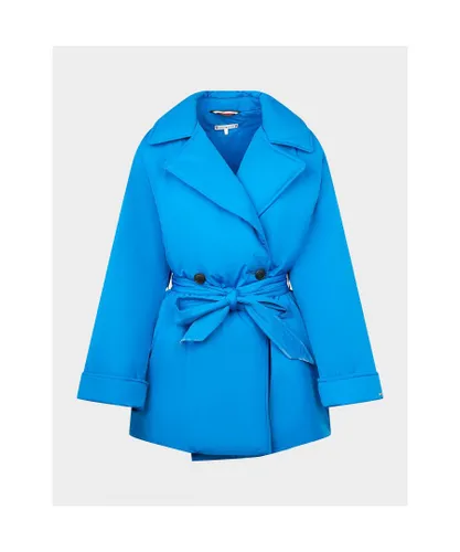 Tommy Hilfiger Womenss Padded Peacoat in Blue
