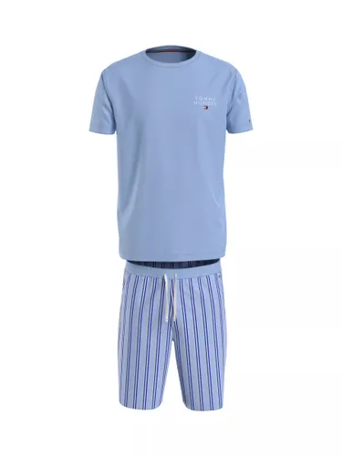 Tommy Hilfiger Woven Pyjama Set, Blue - Blue - Male