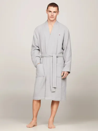 Tommy Hilfiger Woven Robe, Antique Silver - Antique Silver - Male