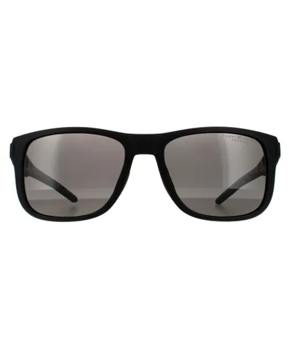 Tommy Hilfiger Wrap Mens Matte Black Grey Polarized Sunglasses - One