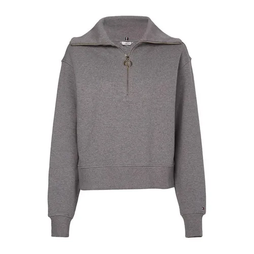 Tommy Hilfiger Zip Collar Sweatshirt - Grey