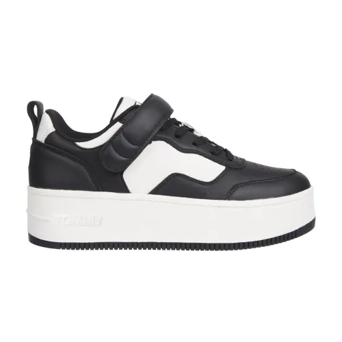 Tommy Jeans , Black Flatform Sneakers ,Black female, Sizes: