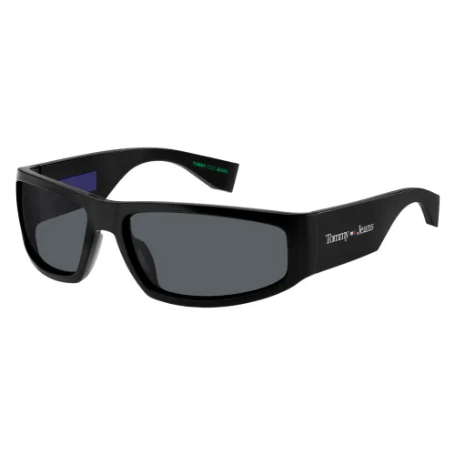 Tommy Jeans , Black/Grey Sunglasses TJ 0094/S ,Black unisex, Sizes: