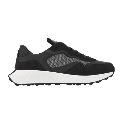 Tommy Jeans , Black Translucent Runner Sneakers ,Black male, Sizes:
