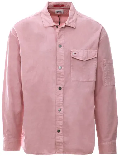 Tommy Jeans Broadway Pink Dobby Overshirt