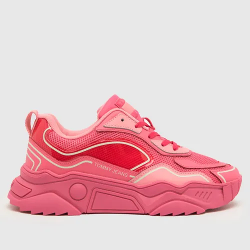 Tommy Jeans Chunky Runner Monocolor Trainers In Pink