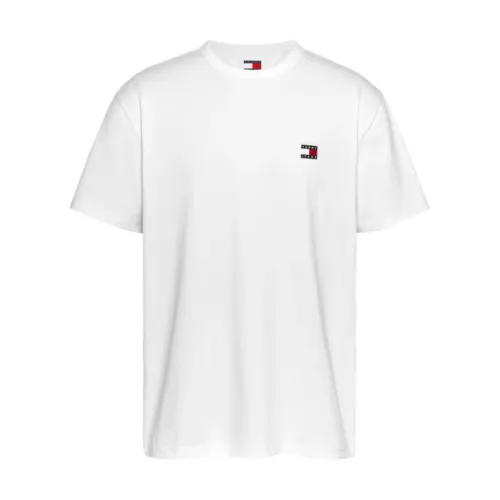 Tommy Jeans , Classic Logo T-Shirt ,White male, Sizes: