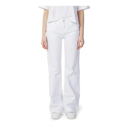 Tommy Jeans , Classic White Straight Jeans for Women ,White female, Sizes: