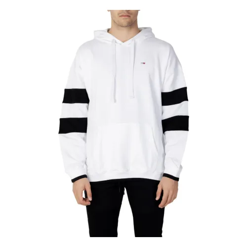 Tommy Jeans , College Hoodie Spring/Summer Collection ,White male, Sizes: