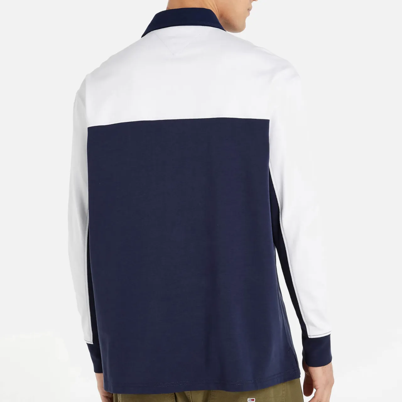 Tommy Jeans Cotton-Jersey Colorblock Rugby Shirt