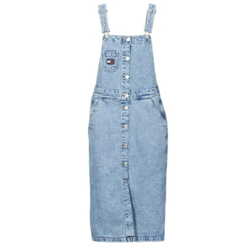 Tommy Jeans  DUNGAREE BF MIDI DRESS CG4114  women's Dress in Blue