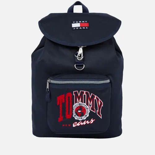Tommy Jeans Heritage Logo-Detailed Canvas Backpack