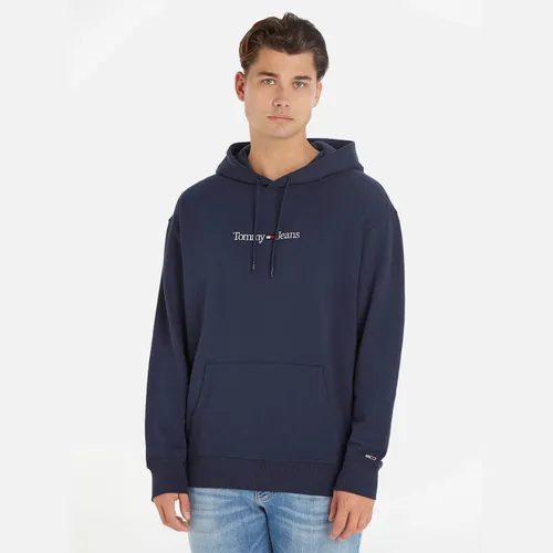 Tommy Jeans Linear Logo Cotton-Blend Hoodie