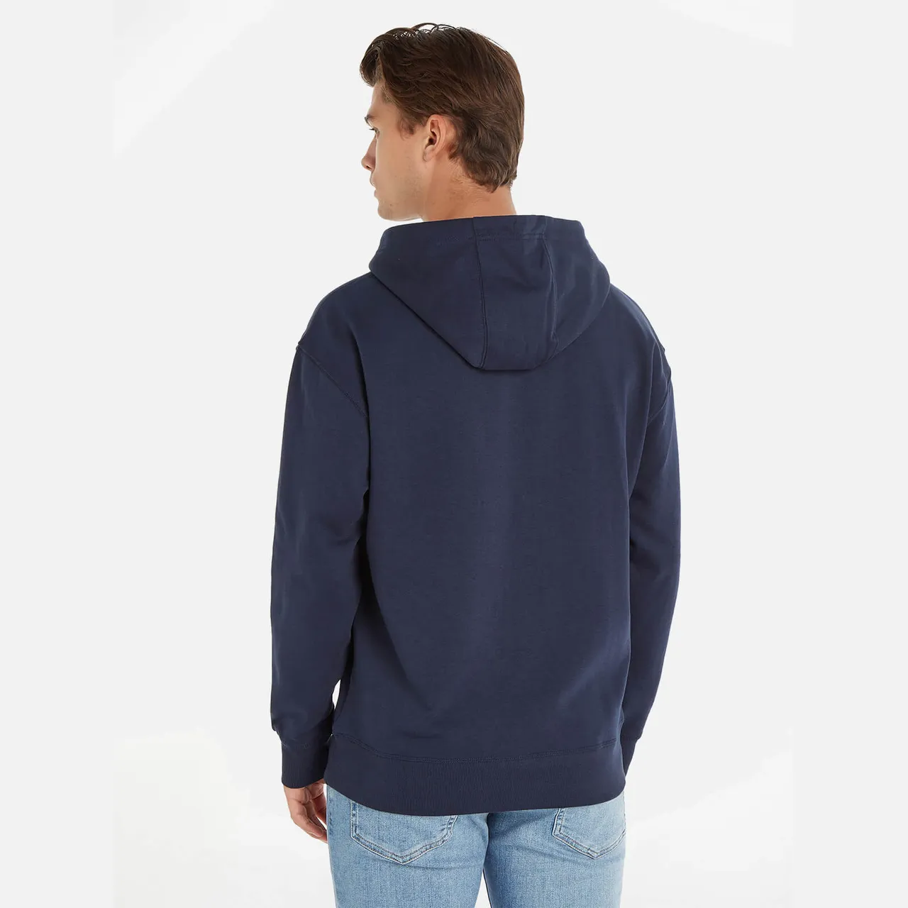 Tommy Jeans Linear Logo Cotton-Blend Hoodie